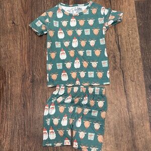 Santa and Reindeer Kids Pajama Set